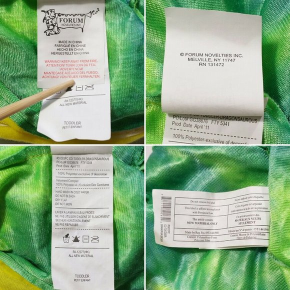 Toddler Dragonsaurous Costume Halloween 2936E1M - Picture 8 of 8